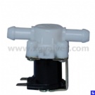 Plastic solenoid inlet valve