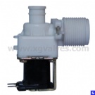 Plastic solenoid inlet valve