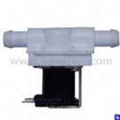 Plastic solenoid inlet valve